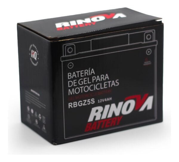 Bateria De Gel Para Motocicleta 12v 4ah Rinova - Imagen 3