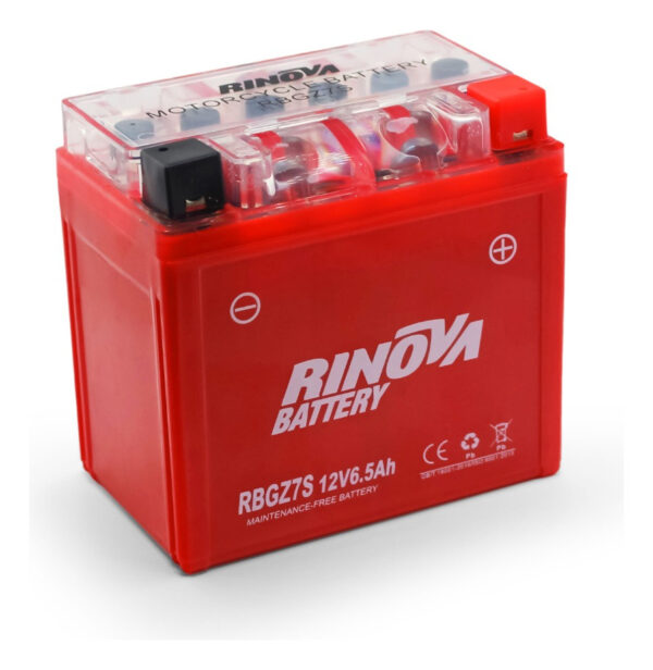 Bateria De Gel Para Motocicleta 12v 6.5ah Rbgz7s Rinova - Imagen 2