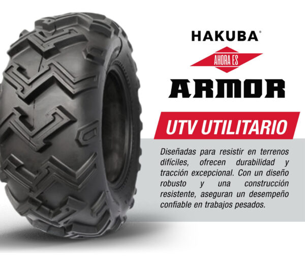 Llanta Cuatrimoto 22x8-10 P306a Tl 31j 4pr Hakuba - Armor - Imagen 3