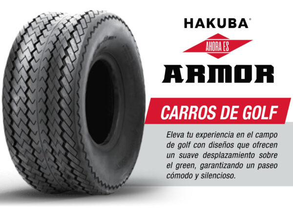 Llanta Carro De Golf 18x8.5-8 P305 Tl 73b 4pr Hakuba - Imagen 4