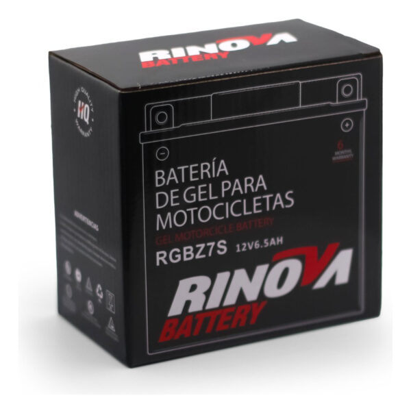Bateria De Gel Para Motocicleta 12v 6.5ah Rbgz7s Rinova - Imagen 3
