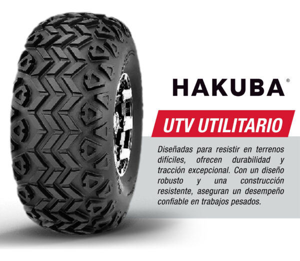 Llanta Cuatrimoto Atv 25x13-9 P3026b Tl 51j 4pr Hakuba - Imagen 3