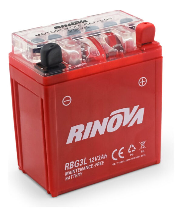 Bateria De Gel Para Motocicleta 12v 3ah Rinova - Imagen 2