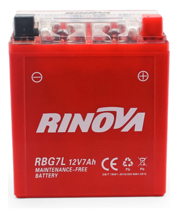 Bateria De Gel Para Motocicleta 12v 7ah Rbg7l Rinova