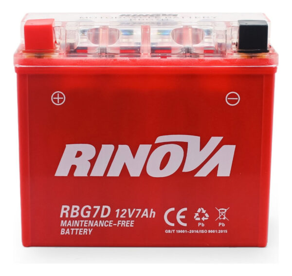 Bateria De Gel Para Motocicleta 12v 7ah Rbg7d Rinova