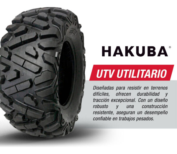 Llantas X4 27x9-12 P350 52j Y 27x12-12 P350 Tl 60j  Hakuba - Imagen 3