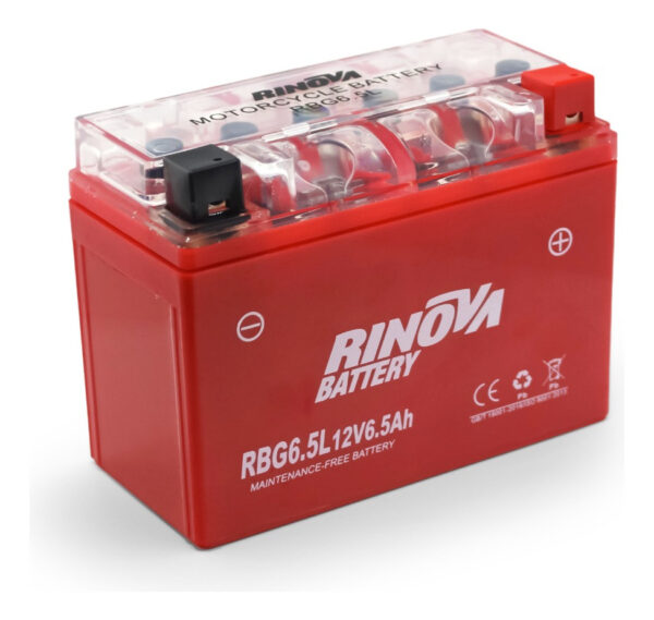Bateria De Gel Para Motocicleta 12v 6.5ah Rinova - Imagen 2