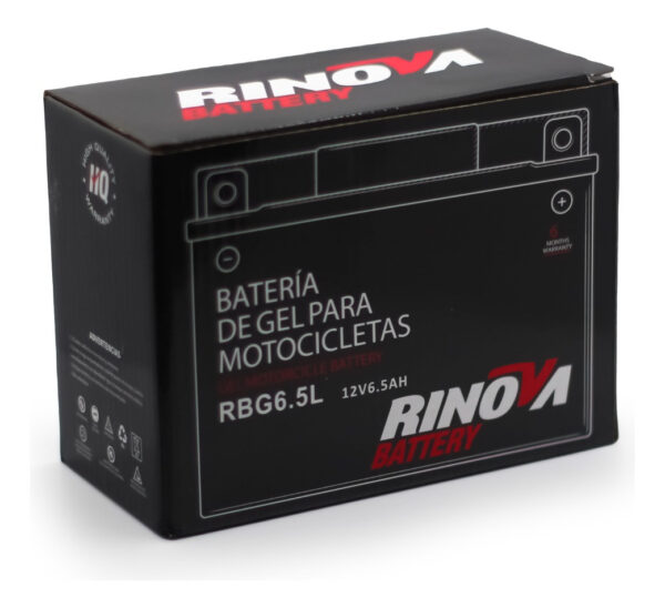 Bateria De Gel Para Motocicleta 12v 6.5ah Rinova - Imagen 3