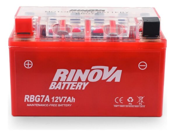 Bateria De Gel Para Motocicleta 12v 7ah Rbg7a Rinova