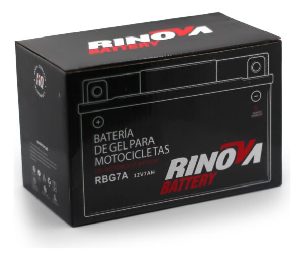 Bateria De Gel Para Motocicleta 12v 7ah Rbg7a Rinova - Imagen 3