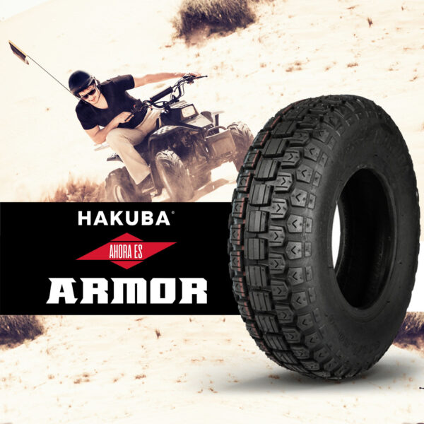 Llanta Cuatrimoto 4.10/3.50-6 P520 Tt 51a3 4pr Hakuba - Imagen 5