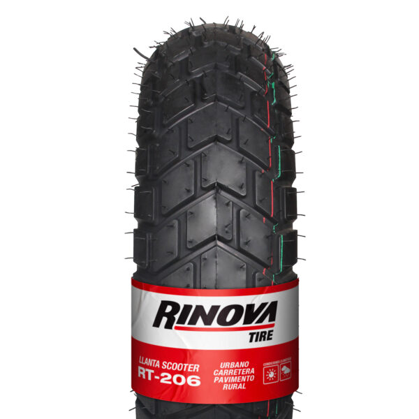 Llanta 120/90-10 Rt-206 Tl 76j Rinova Tires