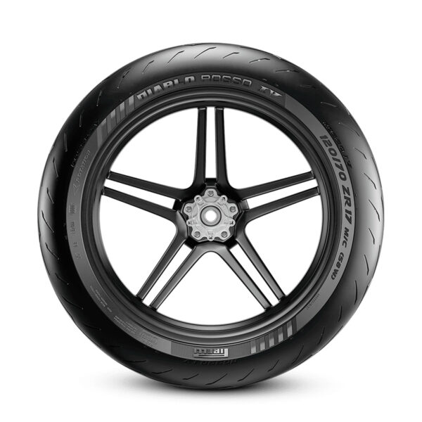 Llanta Moto Pirelli Diablo Rosso 4 120/70Zr17 58w Sin Cámar - Imagen 3
