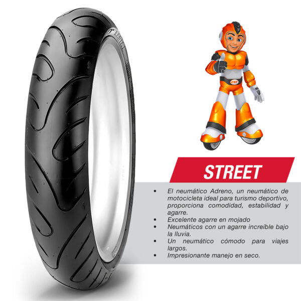 Llanta Moto 90/80-17 C6577 Tl 46p Cst - Imagen 3