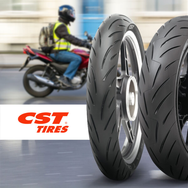 Llanta Para Moto 100/80-17 Cm-nk01 Tl 52s Cst - Imagen 4