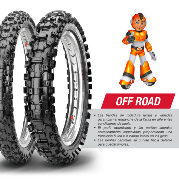 Llanta Moto 80/100-21 Cm702 Tt 51m Cst By Maxxis - Imagen 3