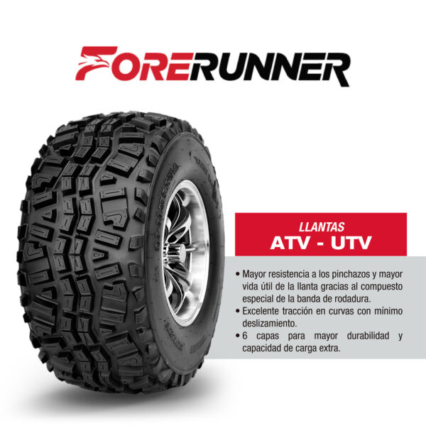 Llanta 24X11-10 VENUS TL 52F 6PR FORERUNNER - Imagen 3