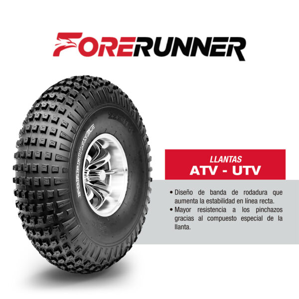 Llanta 16X8-7 ARES TL 20J 4PR FORERUNNER - Imagen 3