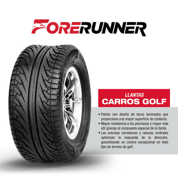 Llanta 205/50-10=18X8-10 GF02 TL 4PR FORERUNNER - Imagen 3