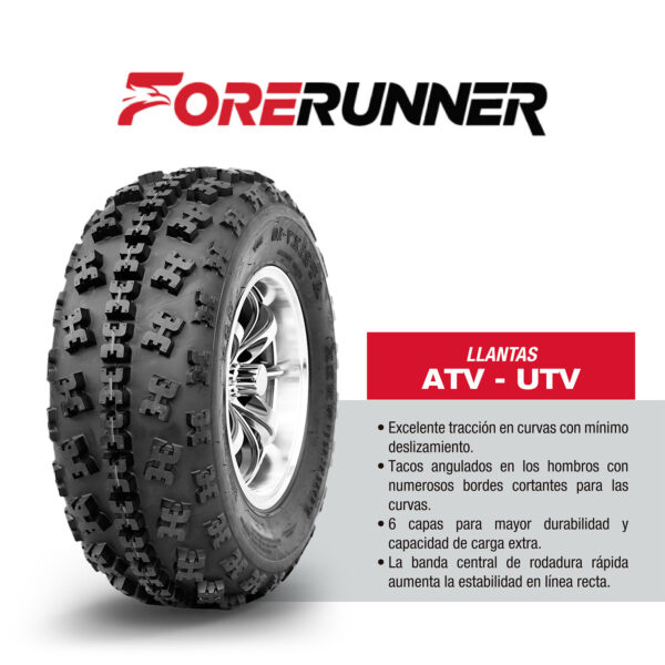 Llanta 22X7-10 EOS TL 33F 6PR FORERUNNER - Imagen 3