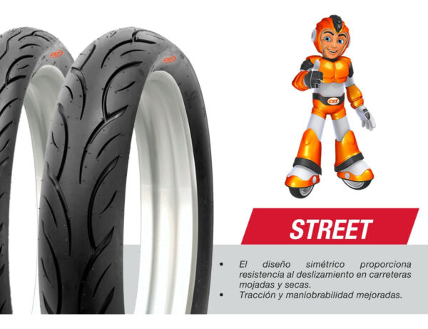 Llanta Moto 70/90-17 Cm619 Tl 38p Cst - Imagen 3