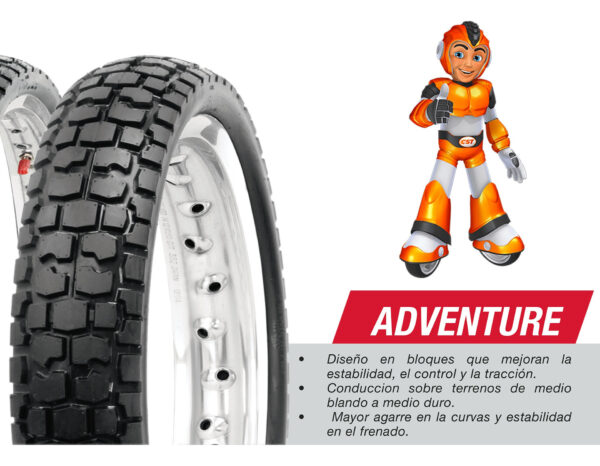Llanta Para Moto 110/80-18 Cm707 Tt 58p Cst - Imagen 4