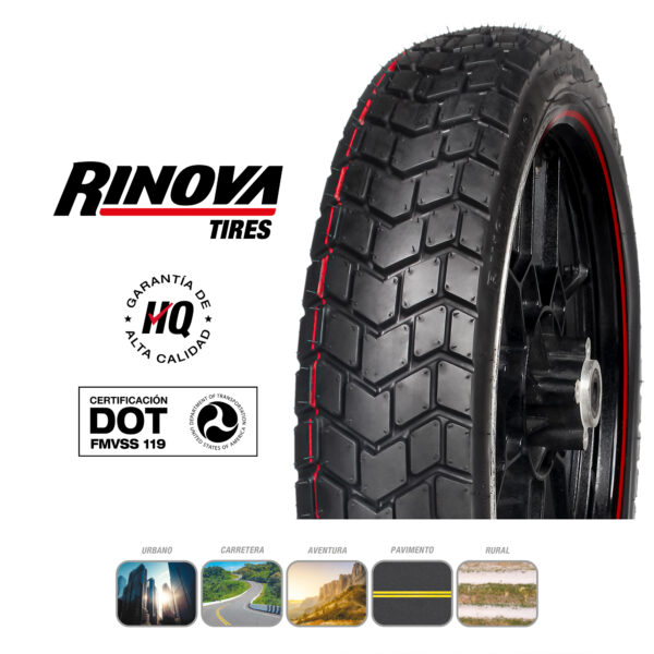Llanta 250-17 RT-639 TT 43P RINOVA TIRES - Imagen 5