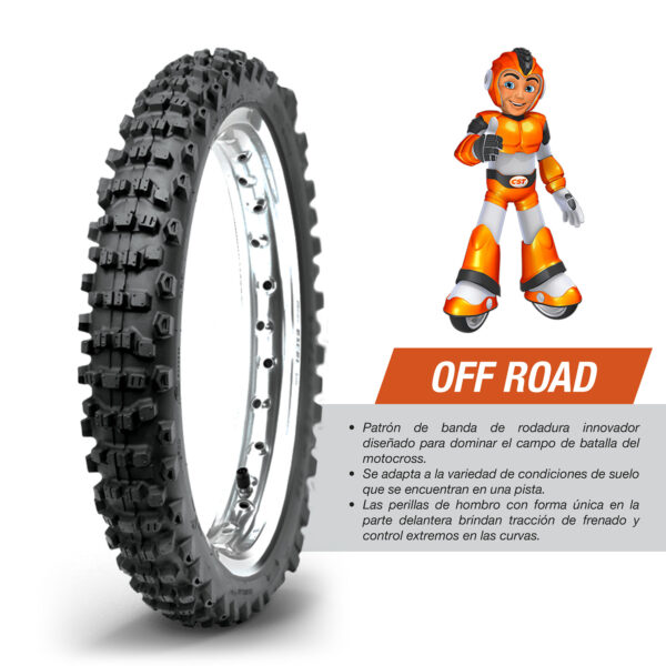 Llanta 90/100-16 CM709 TT 51M CST - Imagen 4