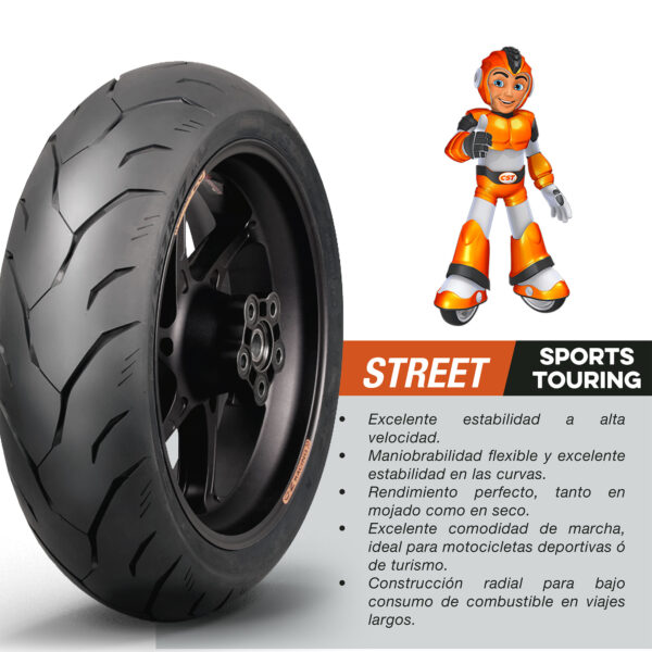 Llanta 140/60R17 CM-S1 TL 63H CST - Imagen 5