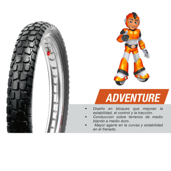 Llanta 80/90-21 CM706 TT 48P CST - Imagen 4