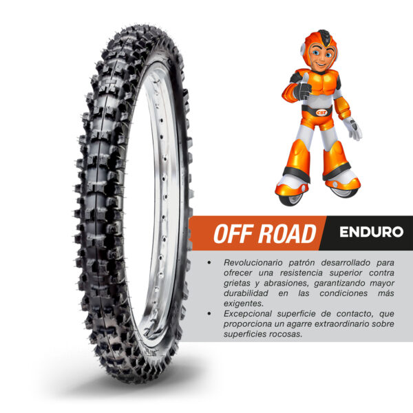 Llanta 90/90-21 CM741 TT 54M CST - Imagen 4