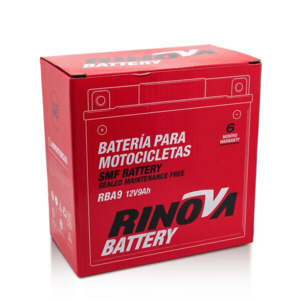Batería motocicleta RBA9 12V 9Ah RINOVA BATT - Imagen 4