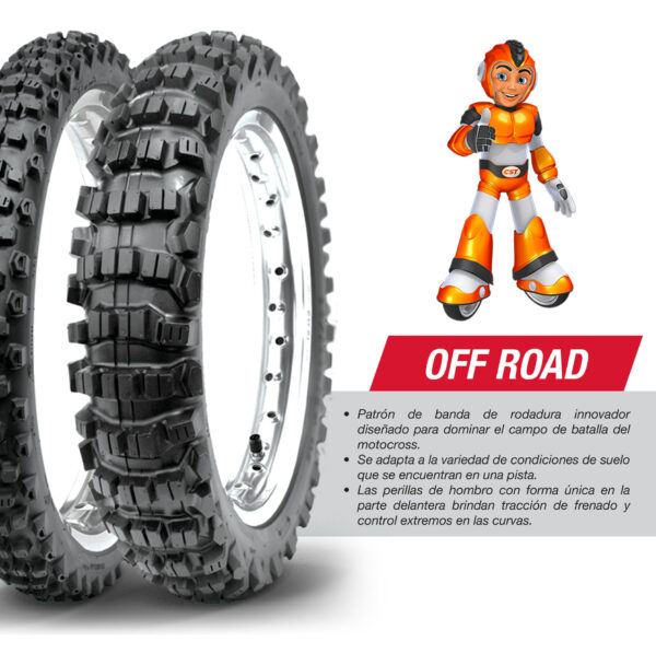 Llanta Moto 70/100-19 Cm708 Tt 42m Cst By Maxxis - Imagen 3