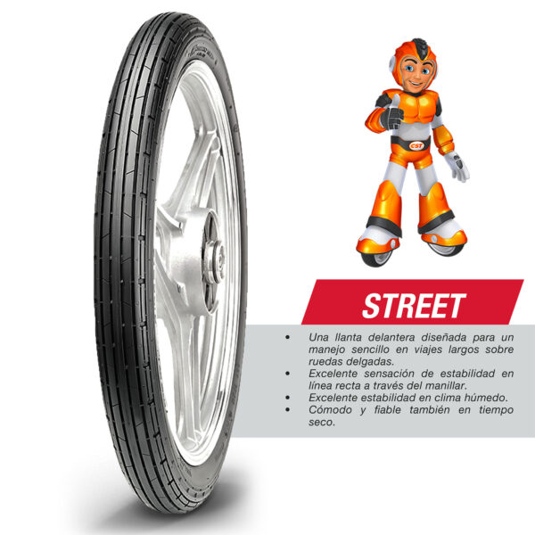 Llanta Moto 250-17 C-108 Tt 38l Cst - Imagen 3