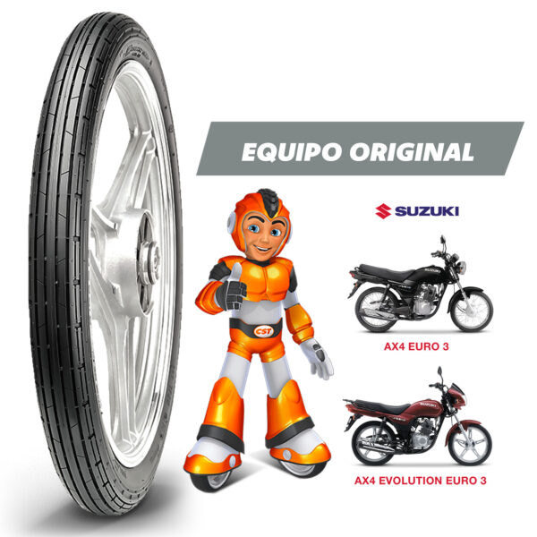 Llanta Moto 250-17 C-108 Tt 38l Cst - Imagen 4