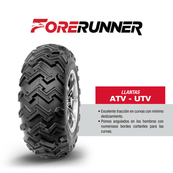 Llanta 22X8-10 CRIUS TL 36J 6PR FORERUNNER - Imagen 3